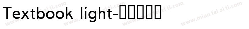 Textbook light字体转换